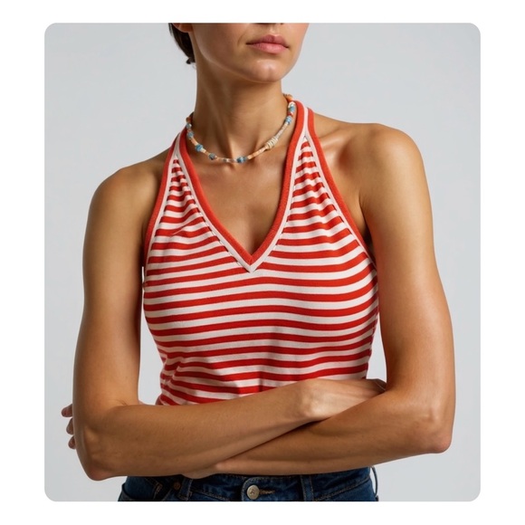 β
Maeve by Anthropologie Striped Tank Top - Orange/White β
- Picture 10 of 16